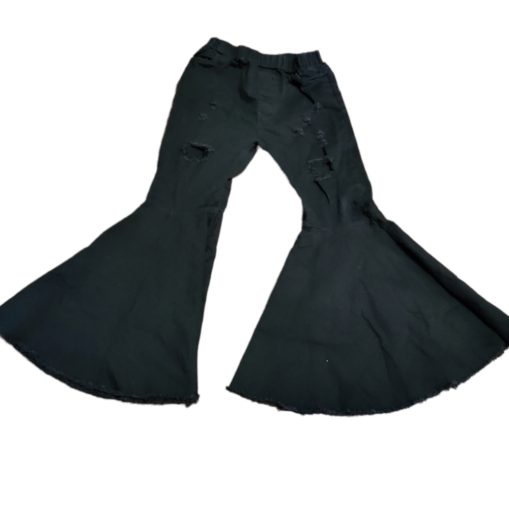 💥 5 for $20💥 Girls size 6/7 bell bottom distressed jeans